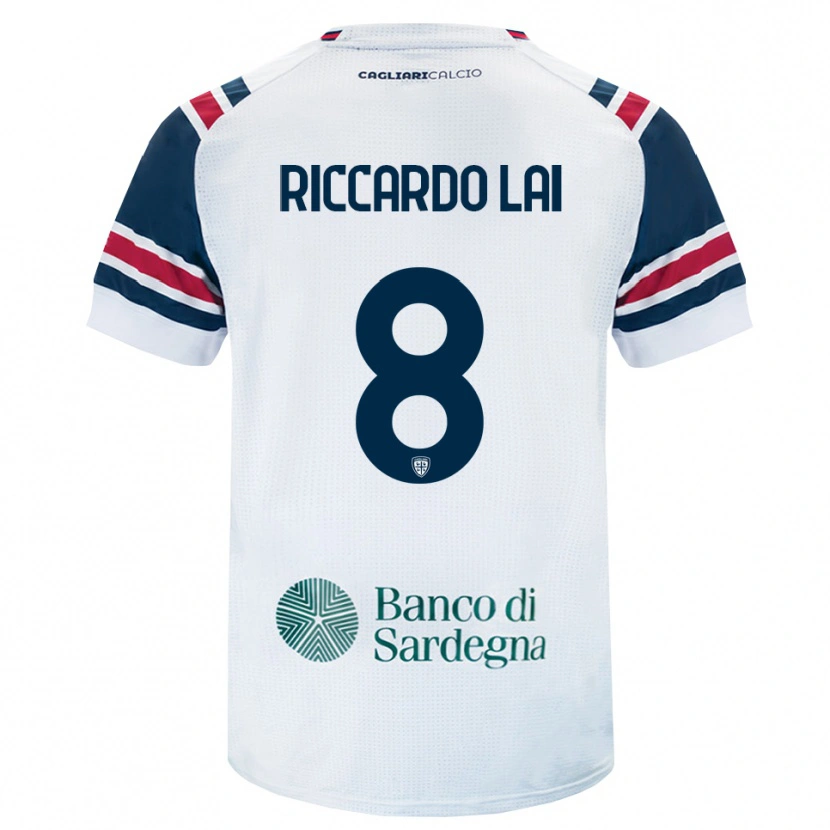 Danxen Børn Riccardo Lai #8 Hvid Rød Grøn Udebane Spillertrøjer 2026/27 Trøje T-Shirt