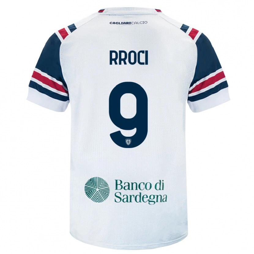 Danxen Børn Kevin Rroci #9 Hvid Rød Grøn Udebane Spillertrøjer 2026/27 Trøje T-Shirt