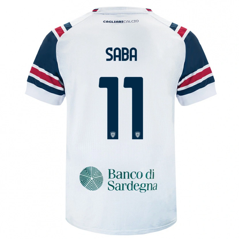 Danxen Børn Alessio Saba #11 Hvid Rød Grøn Udebane Spillertrøjer 2026/27 Trøje T-Shirt