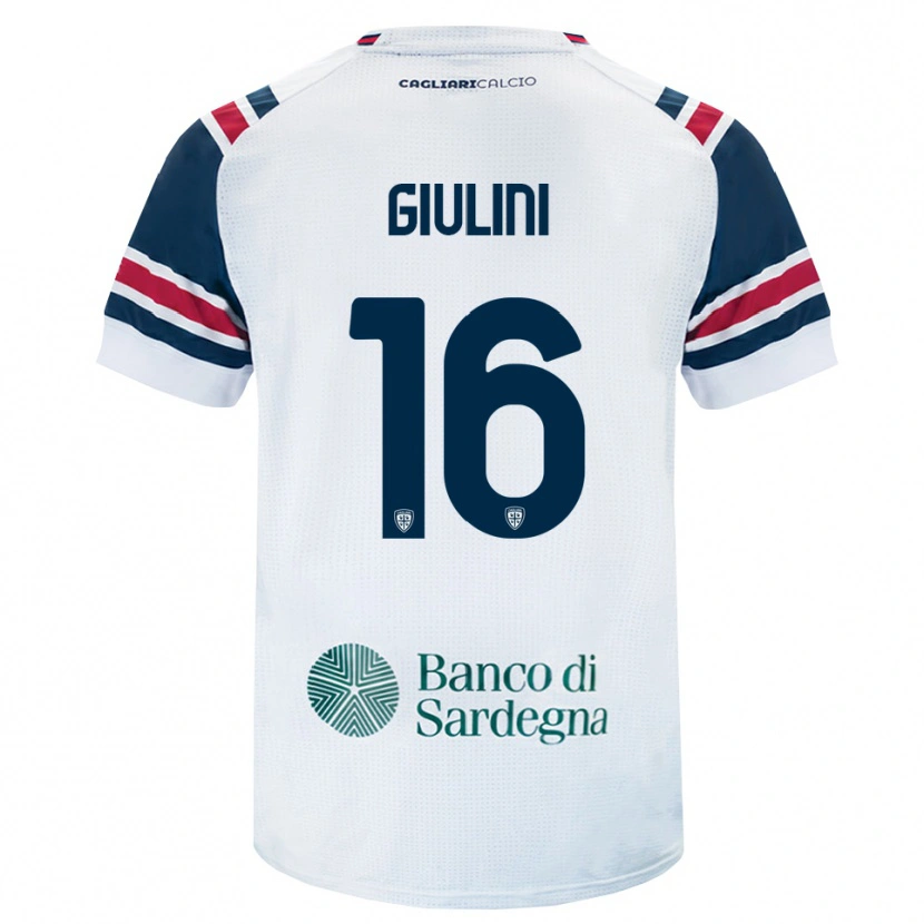 Danxen Børn Carlo Giulini #16 Hvid Rød Grøn Udebane Spillertrøjer 2026/27 Trøje T-Shirt