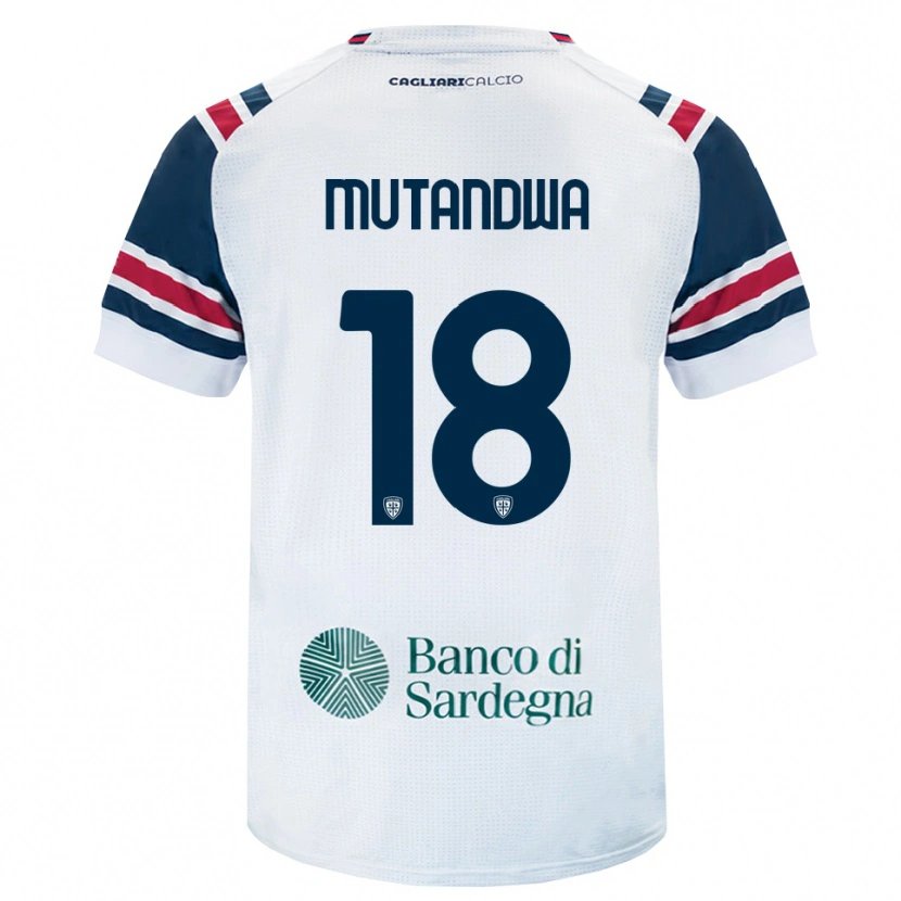 Danxen Børn Kingstone Mutandwa #18 Hvid Rød Grøn Udebane Spillertrøjer 2026/27 Trøje T-Shirt