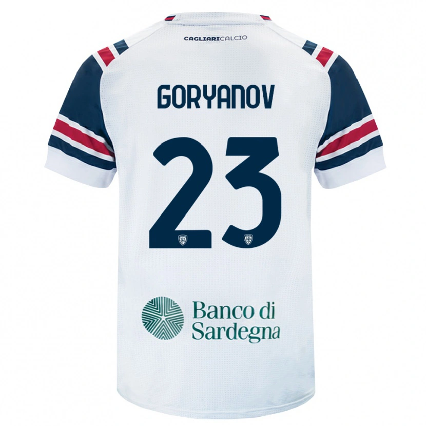Danxen Børn Kristiyan Goryanov #23 Hvid Rød Grøn Udebane Spillertrøjer 2026/27 Trøje T-Shirt