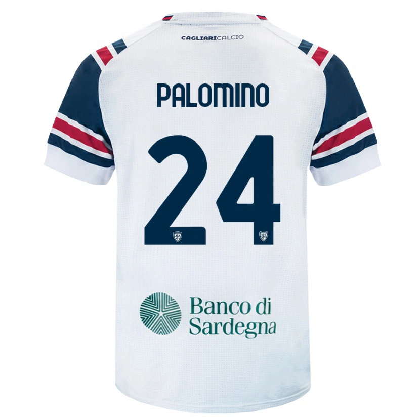 Danxen Børn Jose Luis Palomino #24 Hvid Rød Grøn Udebane Spillertrøjer 2026/27 Trøje T-Shirt