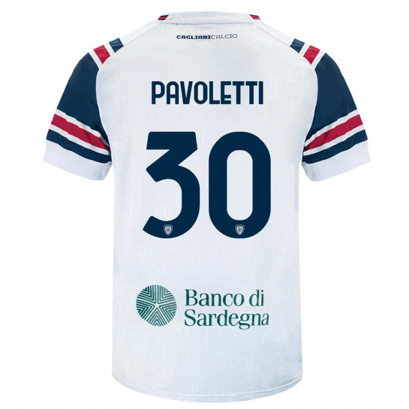 Danxen Børn Leonardo Pavoletti #30 Hvid Rød Grøn Udebane Spillertrøjer 2026/27 Trøje T-Shirt