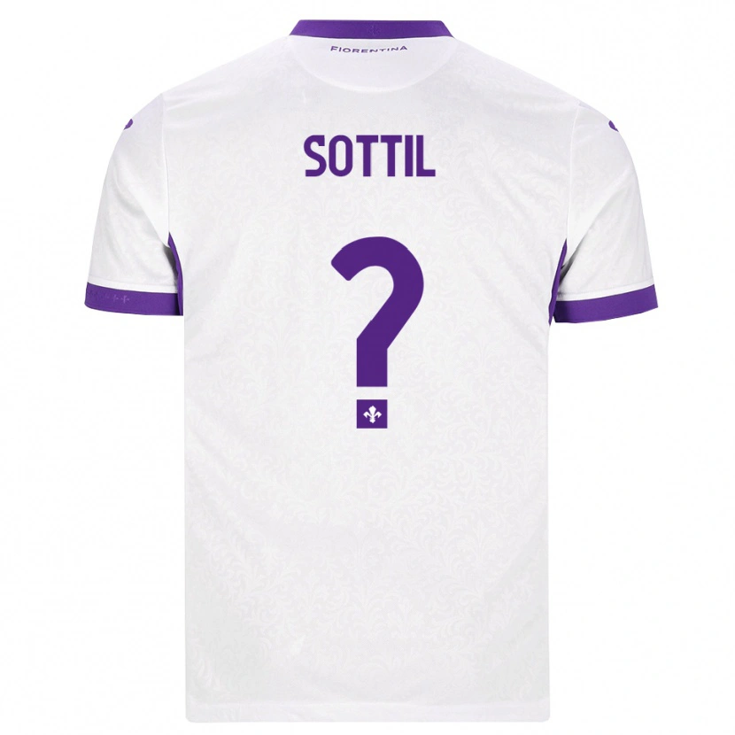 Danxen Børn Riccardo Sottil #0 Hvid Lilla Udebane Spillertrøjer 2026/27 Trøje T-Shirt