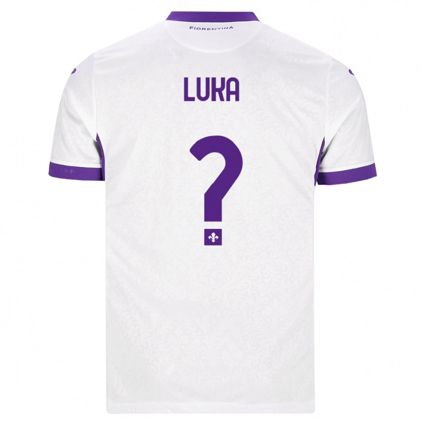 Danxen Børn Majkol Luka #0 Hvid Lilla Udebane Spillertrøjer 2026/27 Trøje T-Shirt