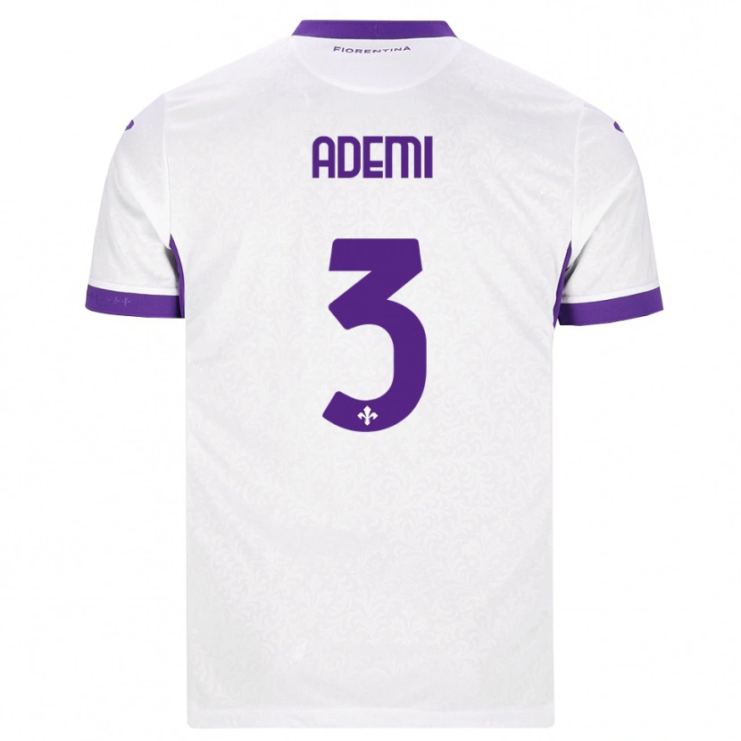 Danxen Børn Arnis Ademi #3 Hvid Lilla Udebane Spillertrøjer 2026/27 Trøje T-Shirt