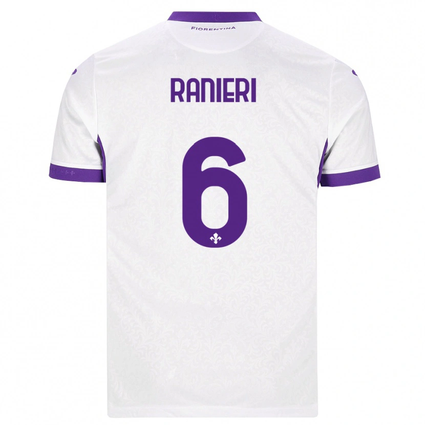 Danxen Børn Luca Ranieri #6 Hvid Lilla Udebane Spillertrøjer 2026/27 Trøje T-Shirt
