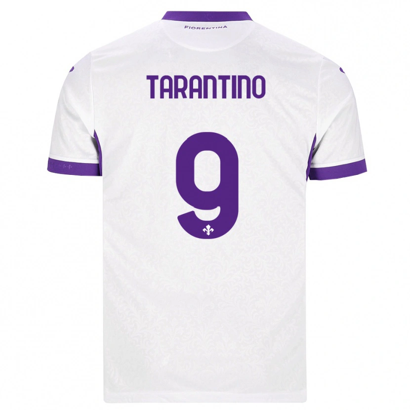 Danxen Børn Jacopo Tarantino #9 Hvid Lilla Udebane Spillertrøjer 2026/27 Trøje T-Shirt