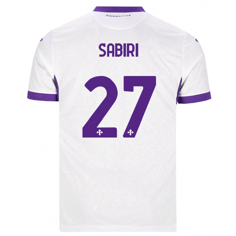 Danxen Børn Abdelhamid Sabiri #27 Hvid Lilla Udebane Spillertrøjer 2026/27 Trøje T-Shirt