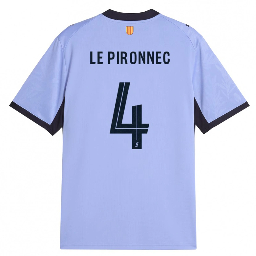Danxen Børn Kélian Le Pironnec #4 Lilla Sort Tredje Sæt Spillertrøjer 2026/27 Trøje T-Shirt