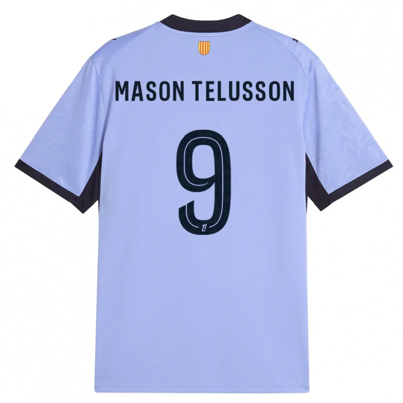 Danxen Børn Jah-Mason Telusson #9 Lilla Sort Tredje Sæt Spillertrøjer 2026/27 Trøje T-Shirt