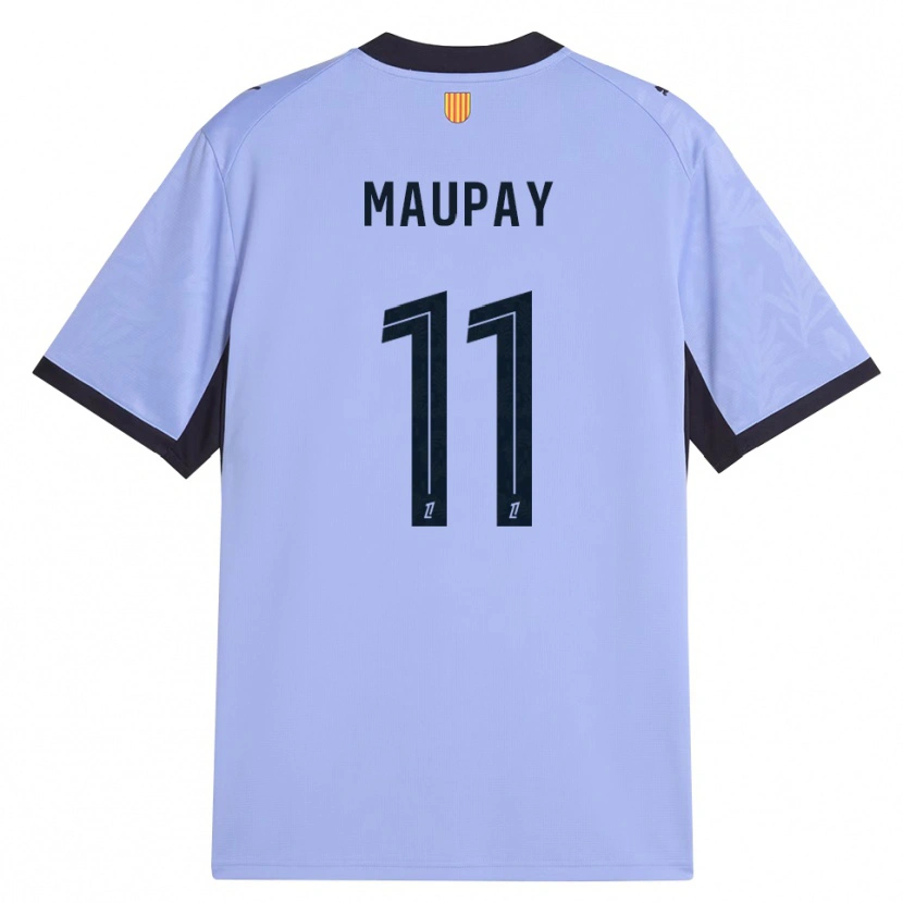 Danxen Børn Neal Maupay #11 Lilla Sort Tredje Sæt Spillertrøjer 2026/27 Trøje T-Shirt