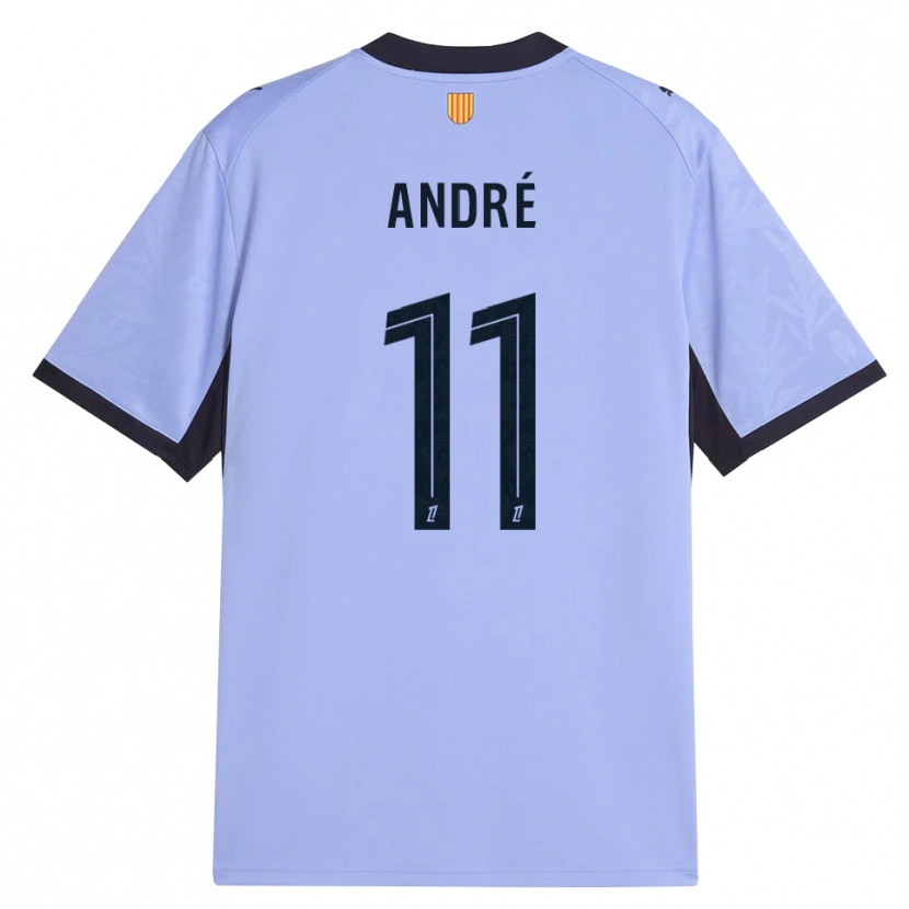 Danxen Børn Kalvin André #11 Lilla Sort Tredje Sæt Spillertrøjer 2026/27 Trøje T-Shirt