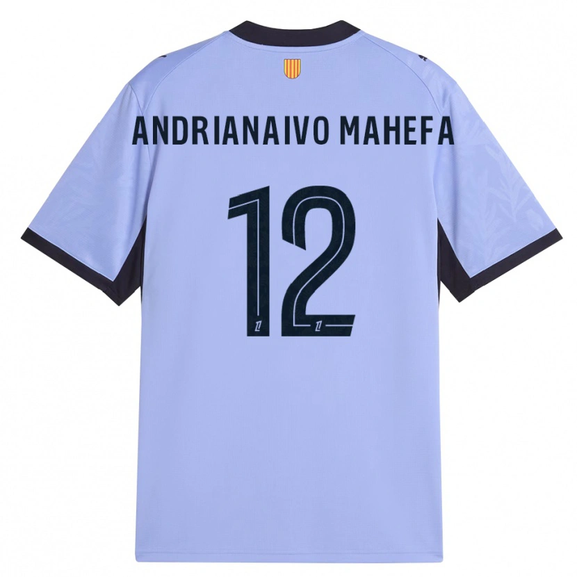Danxen Børn Mathis Andrianaivo Mahefa #12 Lilla Sort Tredje Sæt Spillertrøjer 2026/27 Trøje T-Shirt