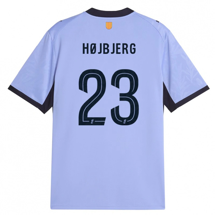 Danxen Børn Pierre-Emile Højbjerg #23 Lilla Sort Tredje Sæt Spillertrøjer 2026/27 Trøje T-Shirt