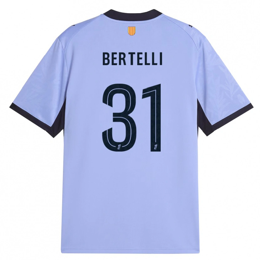 Danxen Børn Ugo Bertelli #31 Lilla Sort Tredje Sæt Spillertrøjer 2026/27 Trøje T-Shirt