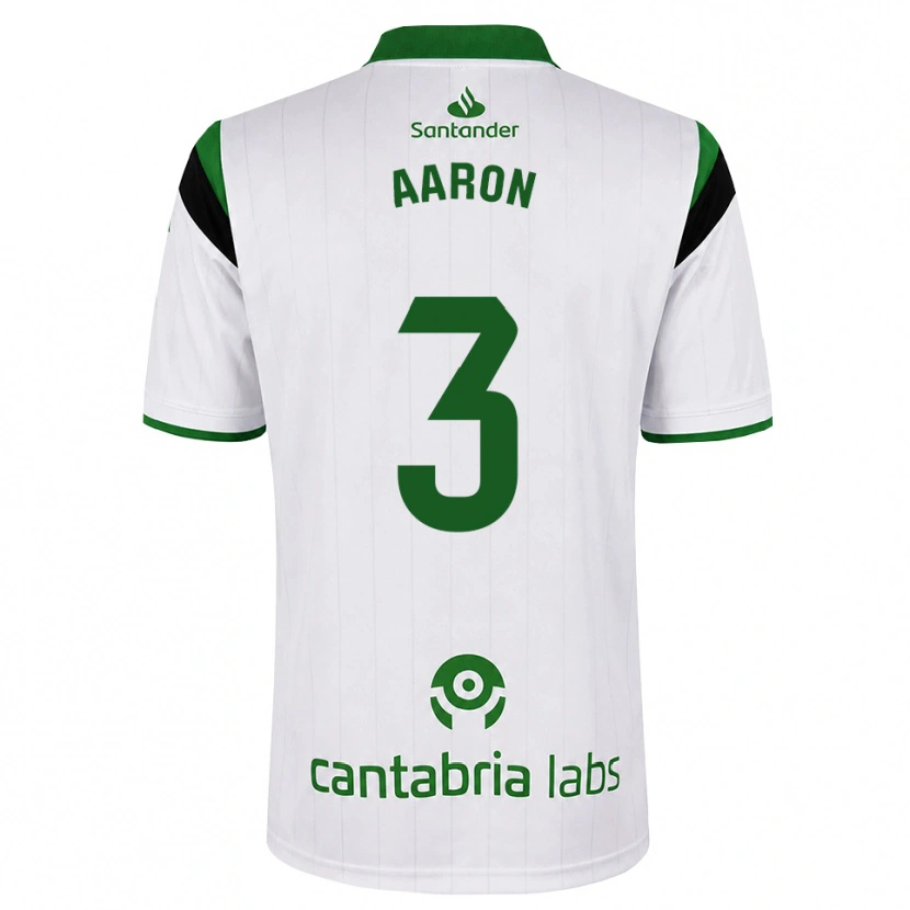 Danxen Børn Aarón Martín #3 Hvid Grøn Sort Hjemmebane Spillertrøjer 2026/27 Trøje T-Shirt