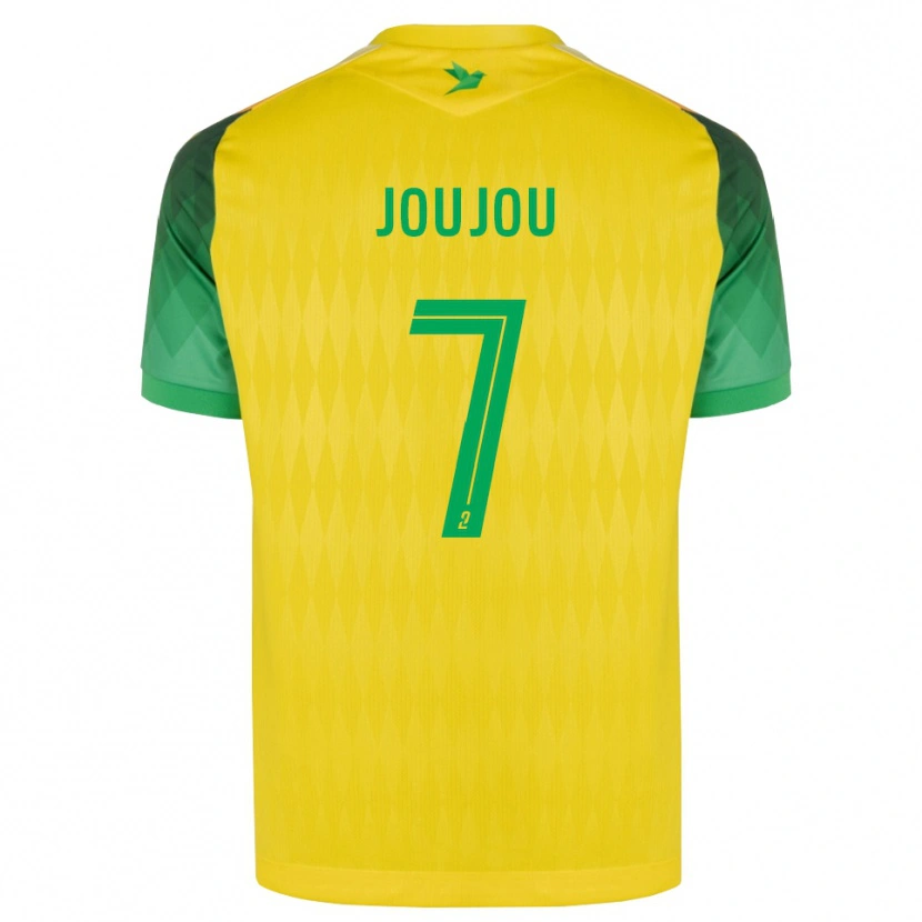 Danxen Børn Antoine Joujou #7 Gul Grøn Rød Hjemmebane Spillertrøjer 2026/27 Trøje T-Shirt