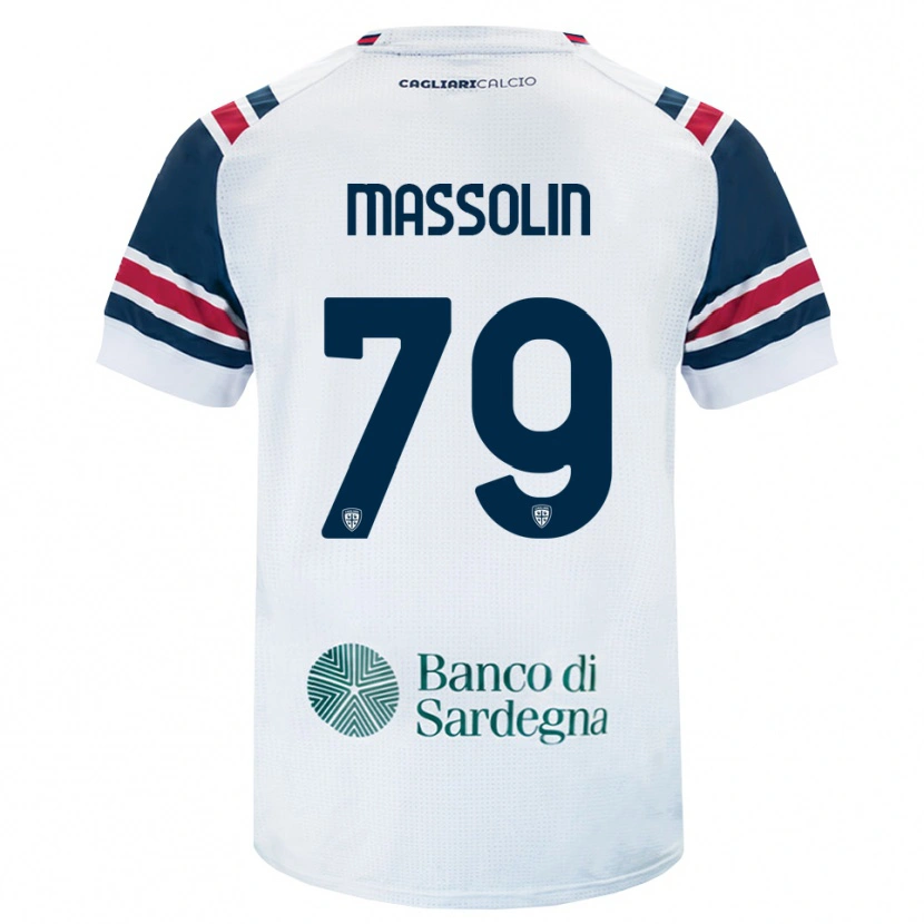 Danxen Børn Yanis Massolin #79 Hvid Rød Grøn Udebane Spillertrøjer 2026/27 Trøje T-Shirt