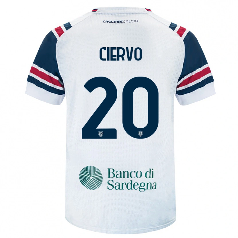 Danxen Børn Riccardo Ciervo #20 Hvid Rød Grøn Udebane Spillertrøjer 2026/27 Trøje T-Shirt