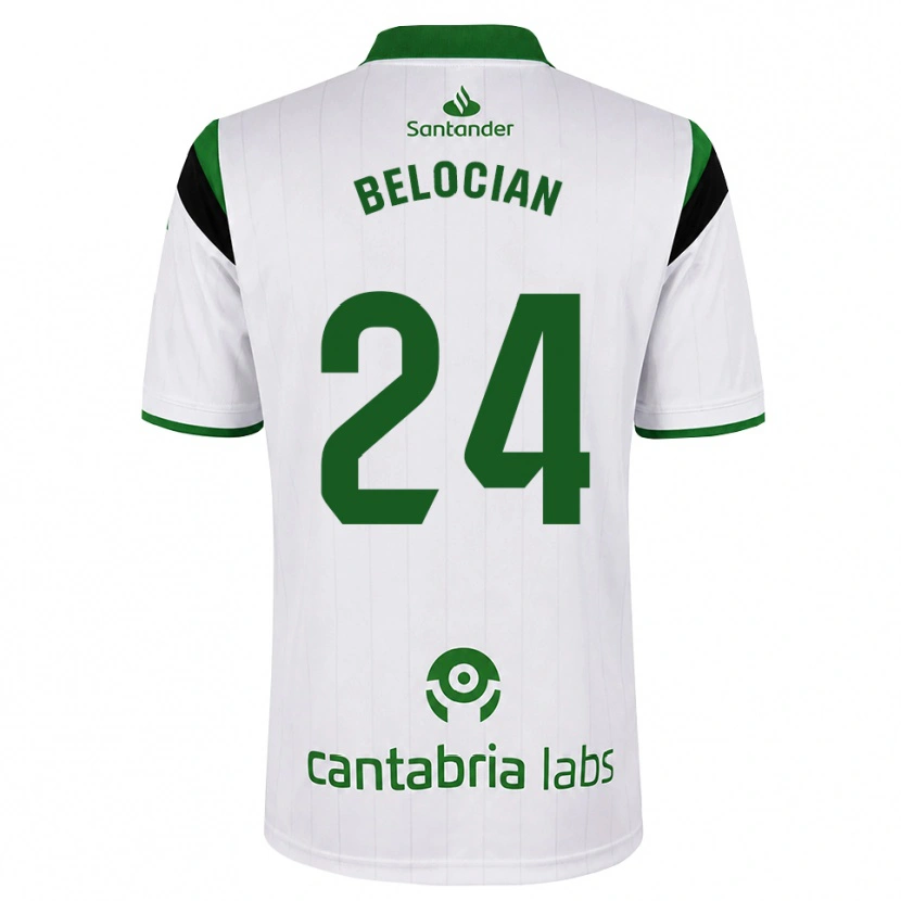 Danxen Børn Jeanuël Belocian #24 Hvid Grøn Sort Hjemmebane Spillertrøjer 2026/27 Trøje T-Shirt