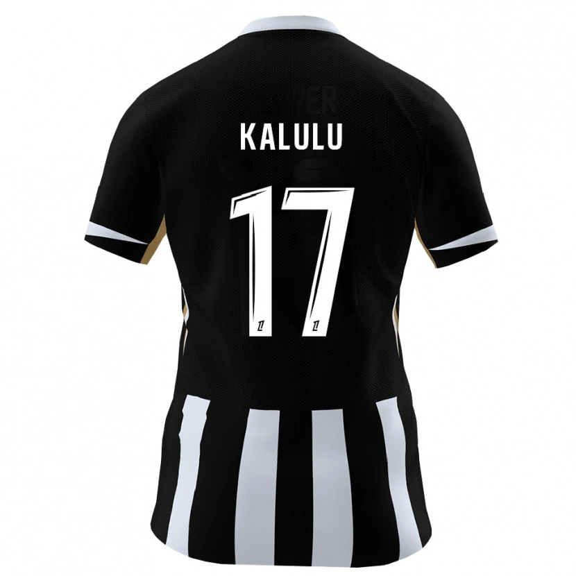 Danxen Børn Joseph Kalulu #17 Sort Blå Hjemmebane Spillertrøjer 2026/27 Trøje T-Shirt