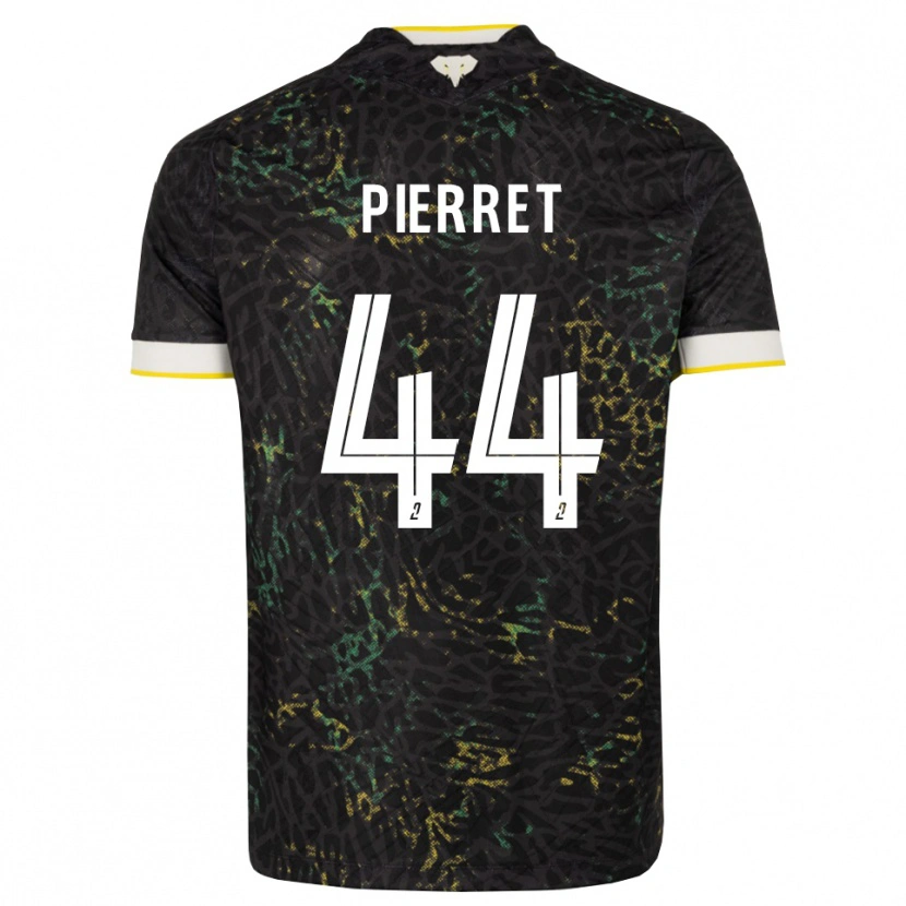 Danxen Børn Balthazar Pierret #44 Sort Hvid Gul Udebane Spillertrøjer 2026/27 Trøje T-Shirt