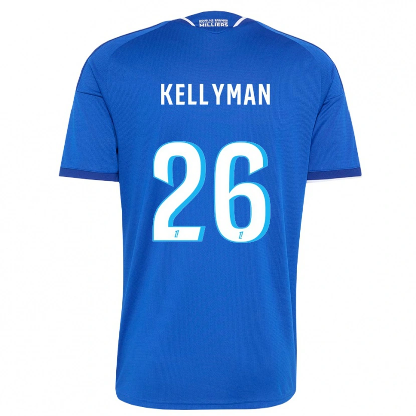 Danxen Mænd Omari Kellyman #26 Kongeblå Hvid Hjemmebane Spillertrøjer 2026/27 Trøje T-Shirt