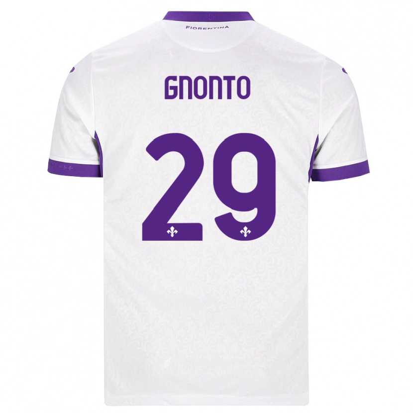 Danxen Mænd Wilfried Gnonto #29 Hvid Lilla Udebane Spillertrøjer 2026/27 Trøje T-Shirt