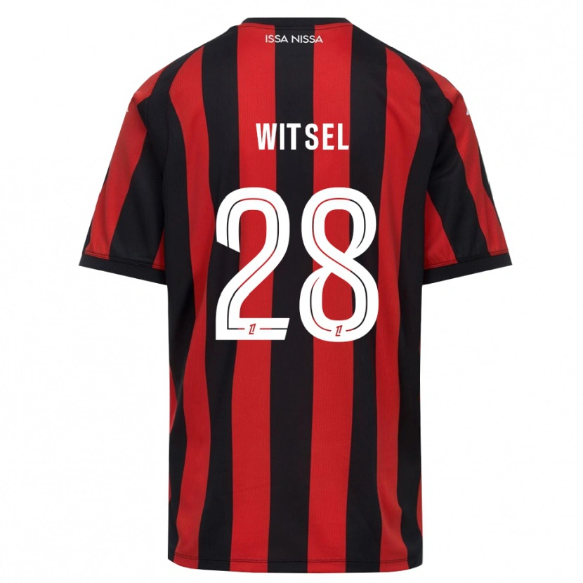 Danxen Mænd Axel Witsel #28 Rød Sort Hvid Hjemmebane Spillertrøjer 2026/27 Trøje T-Shirt
