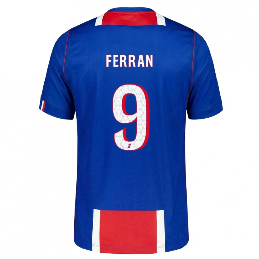 Danxen Mænd Ferran Torres #9 Rød Hvid Blå Hjemmebane Spillertrøjer 2026/27 Trøje T-Shirt