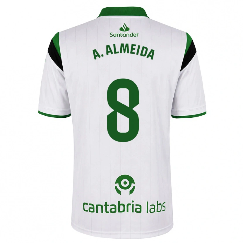 Danxen Mænd André Almeida #8 Hvid Grøn Sort Hjemmebane Spillertrøjer 2026/27 Trøje T-Shirt