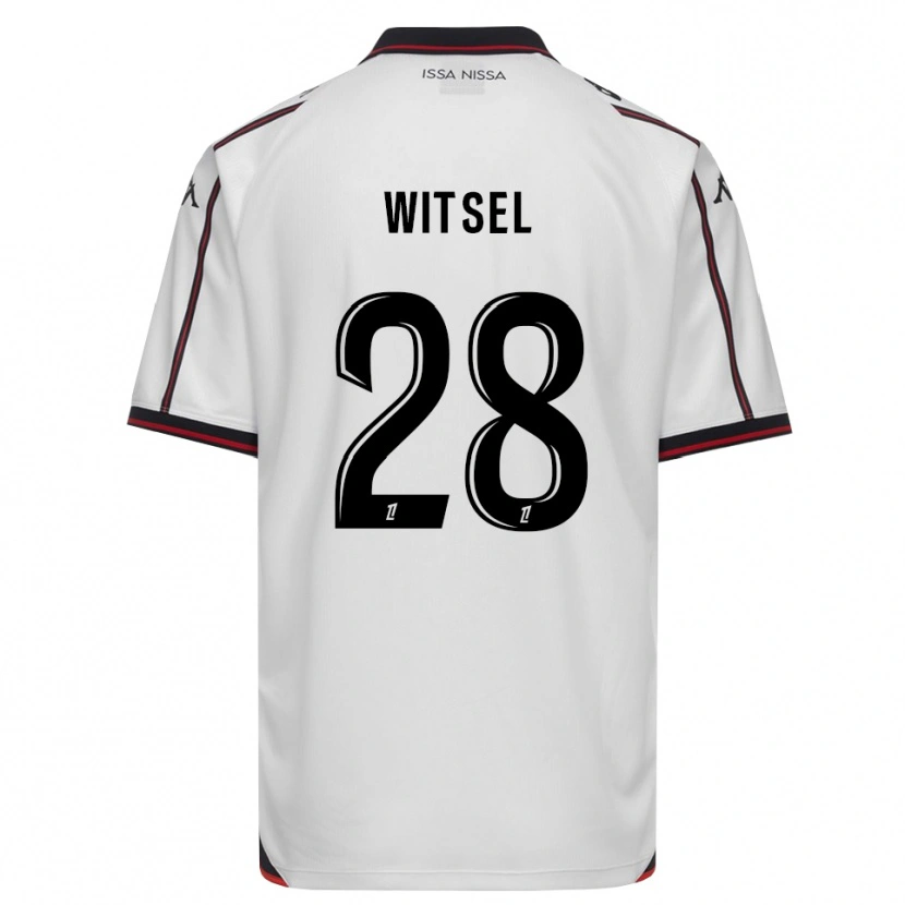 Danxen Mænd Axel Witsel #28 Sort Hvid Udebane Spillertrøjer 2026/27 Trøje T-Shirt