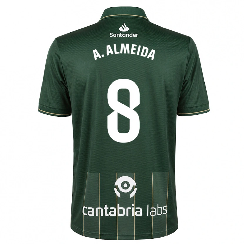 Danxen Mænd André Almeida #8 Mørk Skifergrå Hvid Udebane Spillertrøjer 2026/27 Trøje T-Shirt