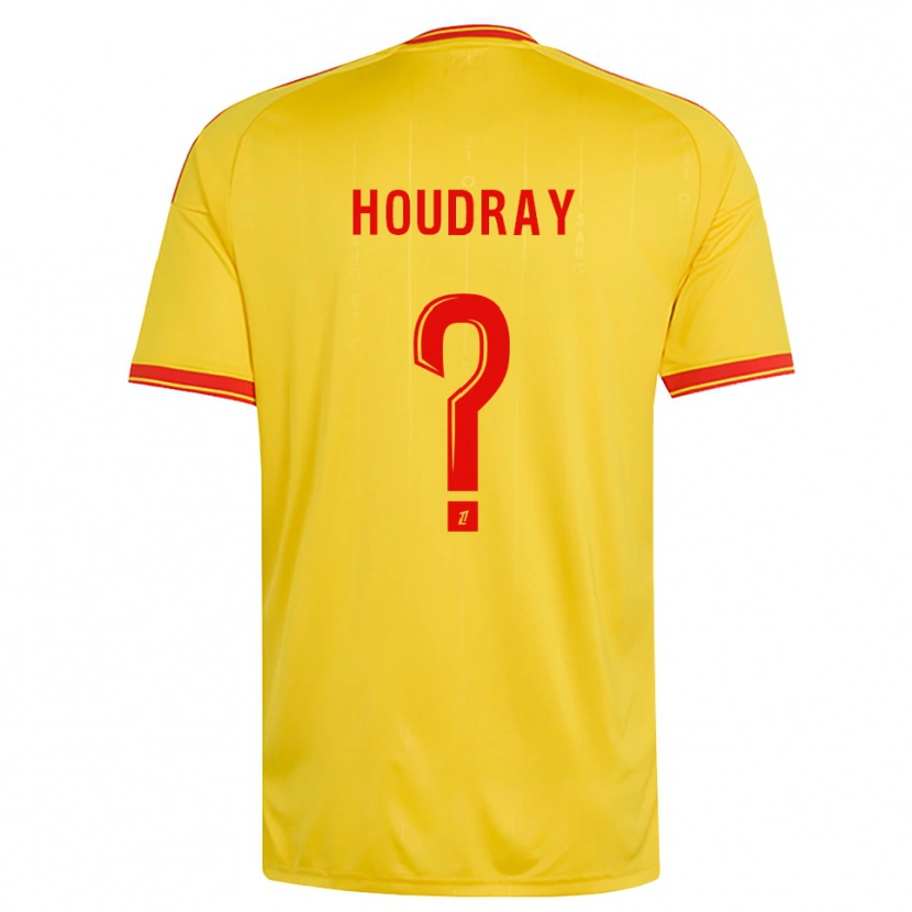 Danxen Mænd Leyaan Houdray #0 Guld Orange Rød Hjemmebane Spillertrøjer 2026/27 Trøje T-Shirt