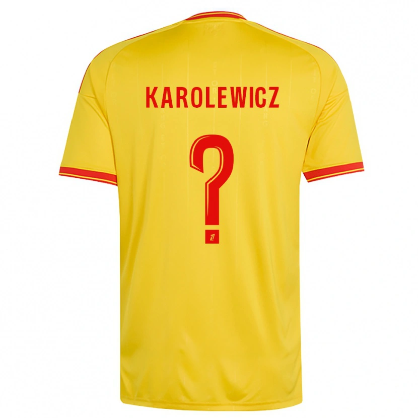 Danxen Mænd Roman Karolewicz #0 Guld Orange Rød Hjemmebane Spillertrøjer 2026/27 Trøje T-Shirt