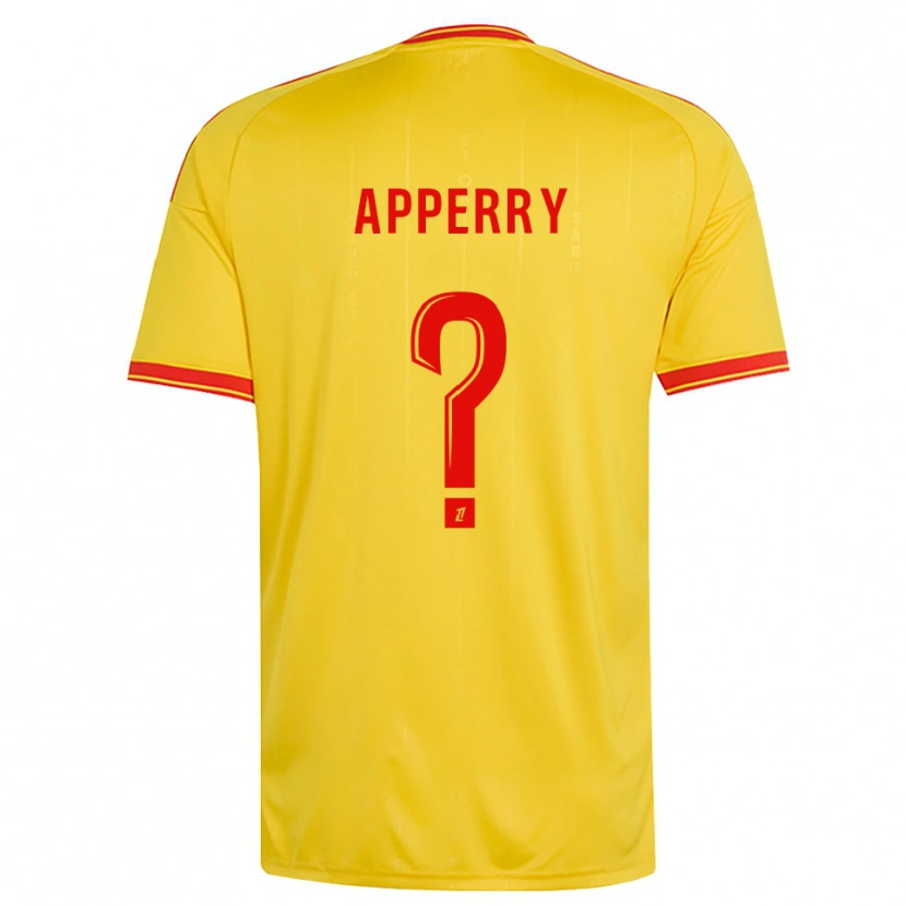 Danxen Mænd Marceau Apperry #0 Guld Orange Rød Hjemmebane Spillertrøjer 2026/27 Trøje T-Shirt