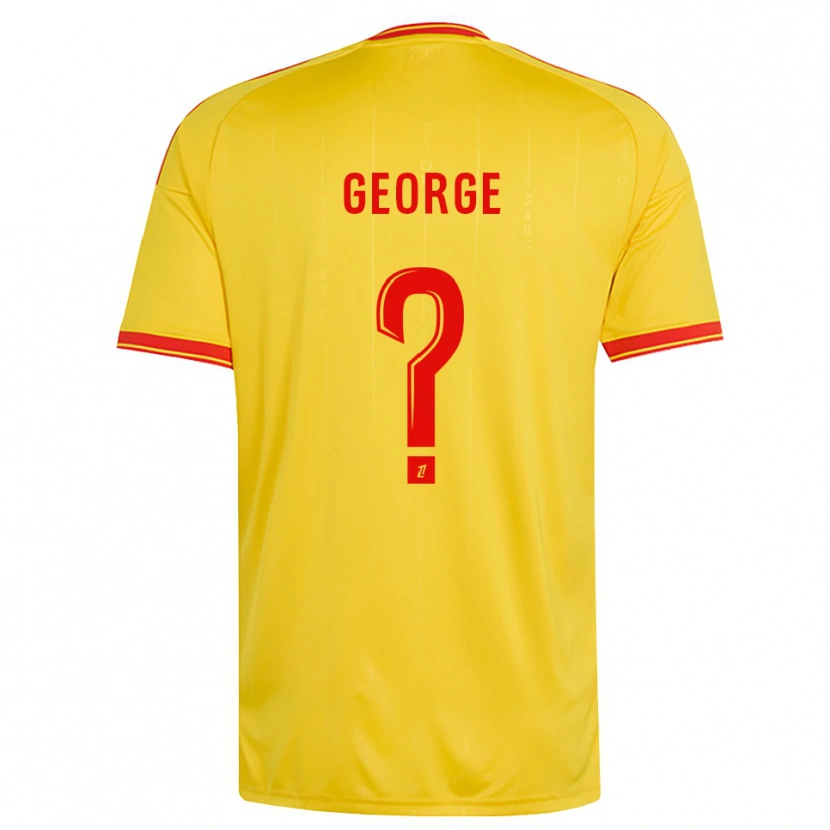 Danxen Mænd Ryan George #0 Guld Orange Rød Hjemmebane Spillertrøjer 2026/27 Trøje T-Shirt