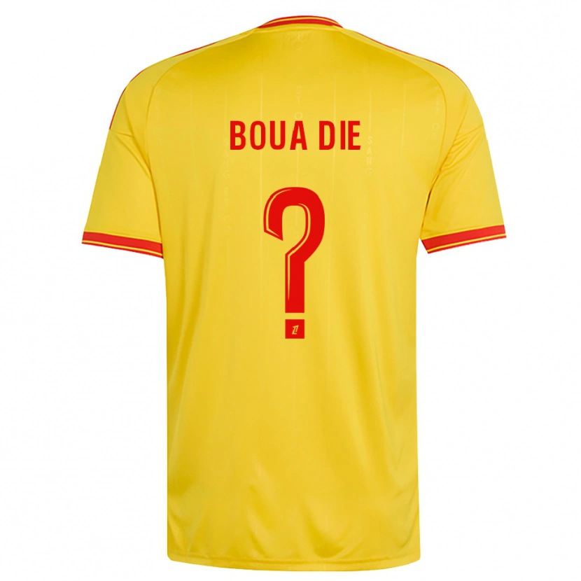 Danxen Mænd Hervé Boua Dié #0 Guld Orange Rød Hjemmebane Spillertrøjer 2026/27 Trøje T-Shirt