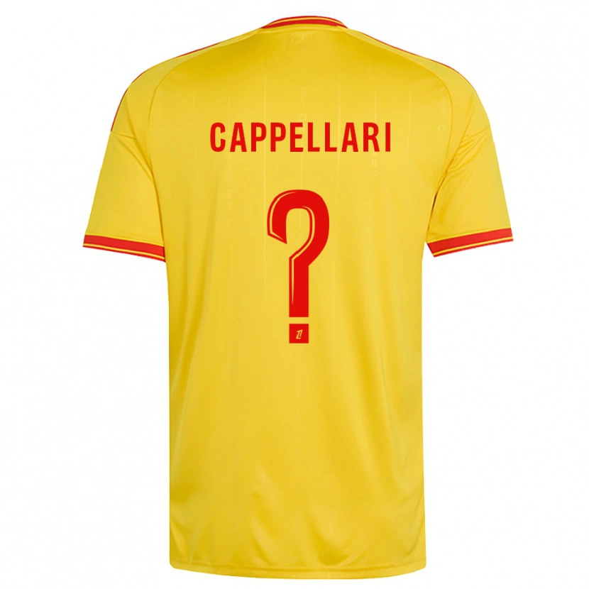 Danxen Mænd Jihan Cappellari #0 Guld Orange Rød Hjemmebane Spillertrøjer 2026/27 Trøje T-Shirt