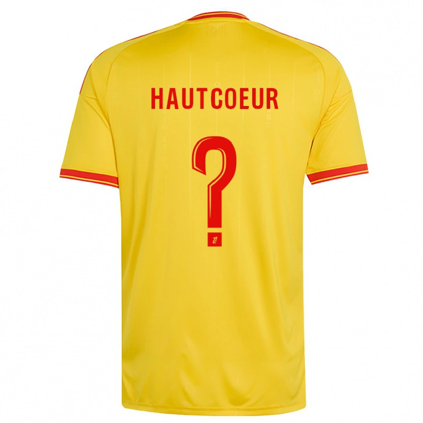 Danxen Mænd Agathe Hautcoeur #0 Guld Orange Rød Hjemmebane Spillertrøjer 2026/27 Trøje T-Shirt