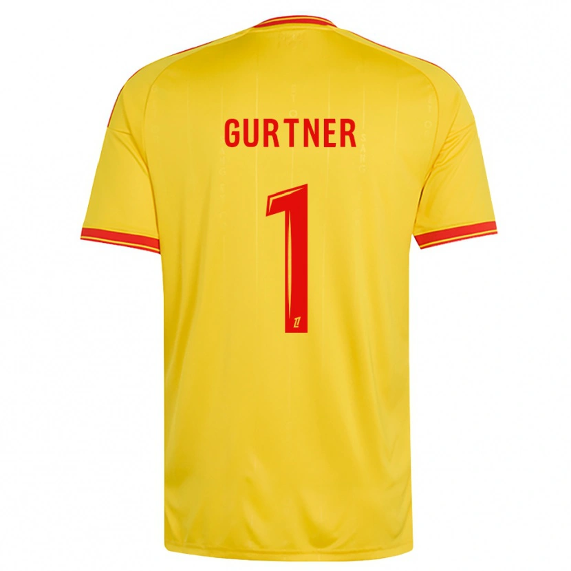 Danxen Mænd Régis Gurtner #1 Guld Orange Rød Hjemmebane Spillertrøjer 2026/27 Trøje T-Shirt