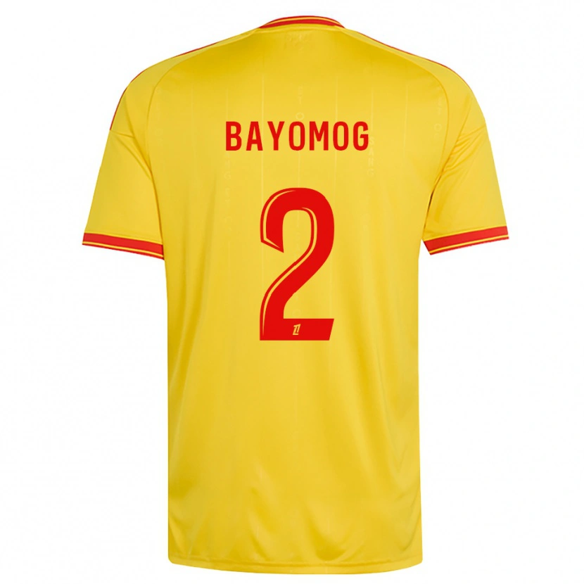 Danxen Mænd Hugo Bayomog #2 Guld Orange Rød Hjemmebane Spillertrøjer 2026/27 Trøje T-Shirt