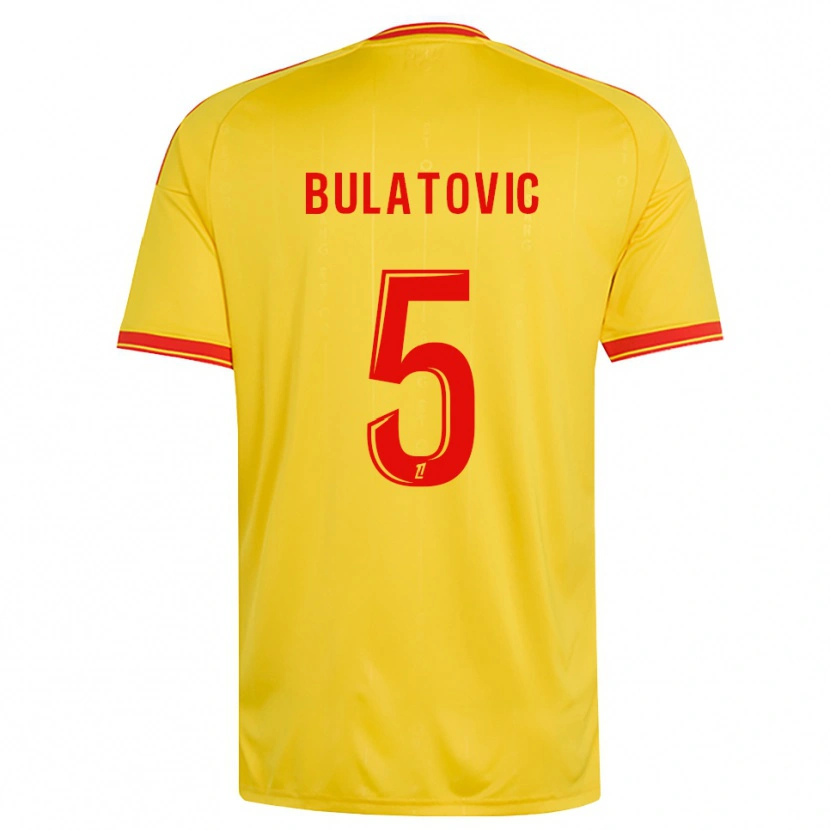 Danxen Mænd Andrija Bulatovic #5 Guld Orange Rød Hjemmebane Spillertrøjer 2026/27 Trøje T-Shirt