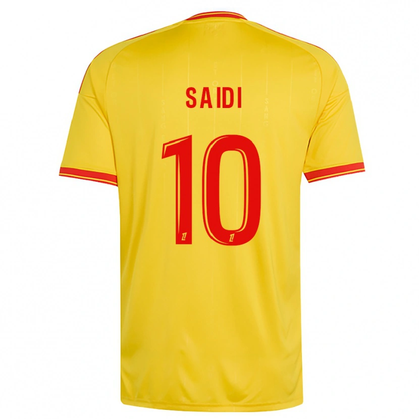 Danxen Mænd Kahissa Saïdi #10 Guld Orange Rød Hjemmebane Spillertrøjer 2026/27 Trøje T-Shirt