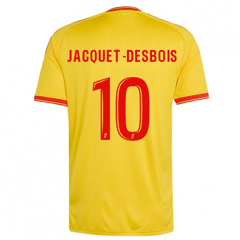 Danxen Mænd Tairik Jacquet-Desbois #10 Guld Orange Rød Hjemmebane Spillertrøjer 2026/27 Trøje T-Shirt