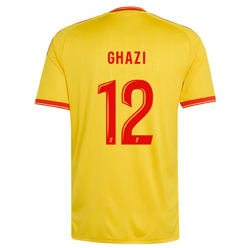 Danxen Mænd Ali Ghazi #12 Guld Orange Rød Hjemmebane Spillertrøjer 2026/27 Trøje T-Shirt