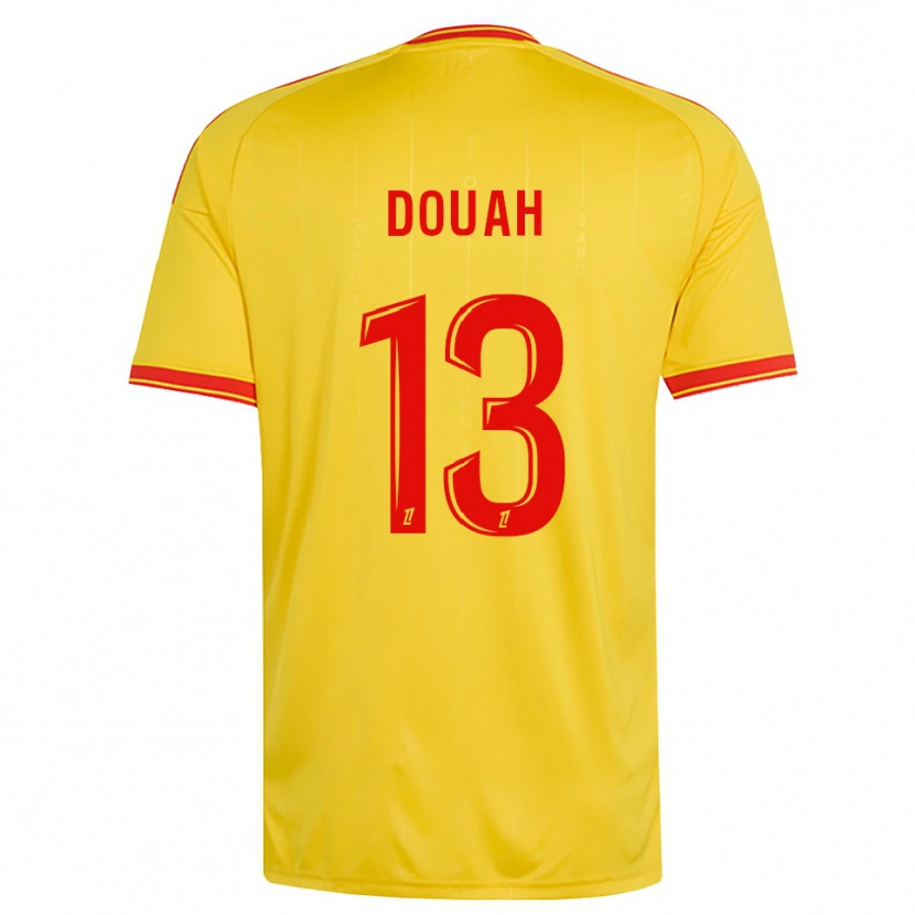 Danxen Mænd Chemssedine Douah #13 Guld Orange Rød Hjemmebane Spillertrøjer 2026/27 Trøje T-Shirt