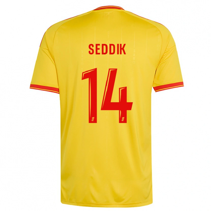 Danxen Mænd Mohamed Seddik #14 Guld Orange Rød Hjemmebane Spillertrøjer 2026/27 Trøje T-Shirt